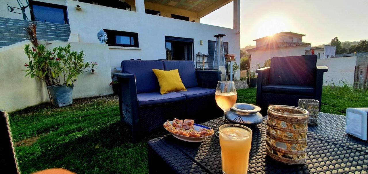Villa Bistinetti Rez De Villa Tout Confort Avec Piscine Penta di Casinca エクステリア 写真