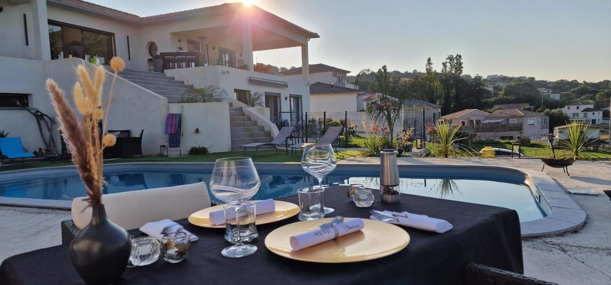 Villa Bistinetti Rez De Villa Tout Confort Avec Piscine Penta di Casinca エクステリア 写真